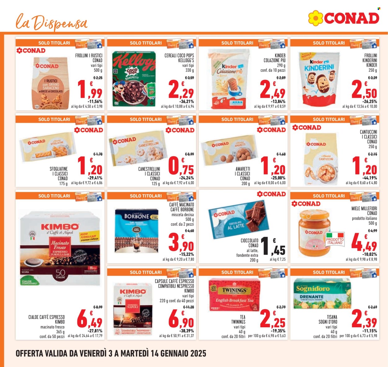 Volantino Conad - 3/1/2025 - 14/1/2025. Pagina 18