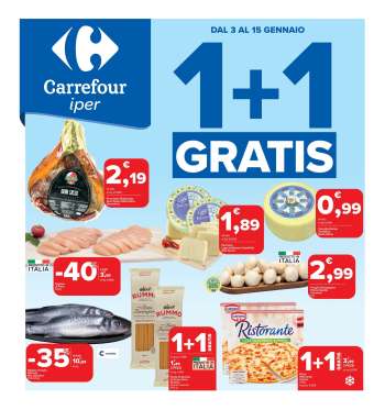 Volantino Carrefour - 3/1/2025 - 15/1/2025.