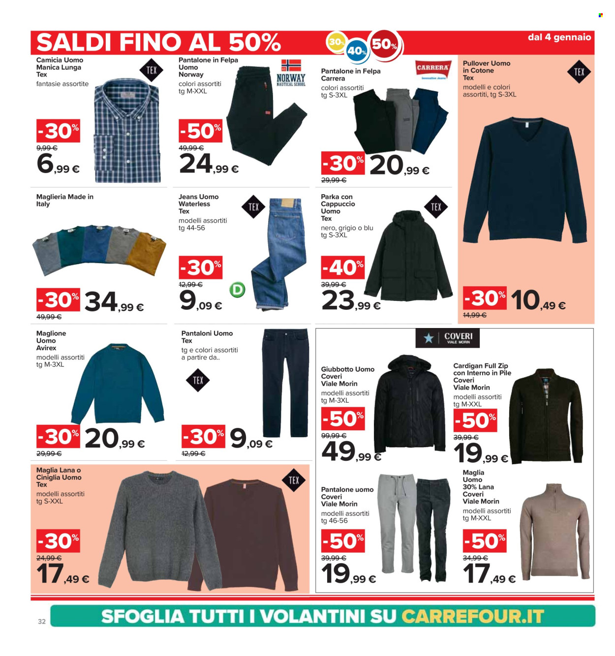 Volantino Carrefour - 3/1/2025 - 15/1/2025. Pagina 32