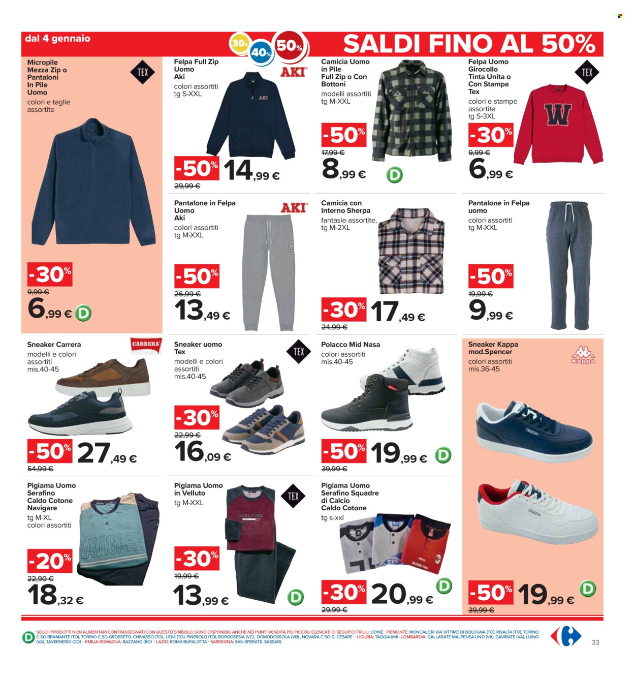 Volantino Carrefour - 3/1/2025 - 15/1/2025. Pagina 33