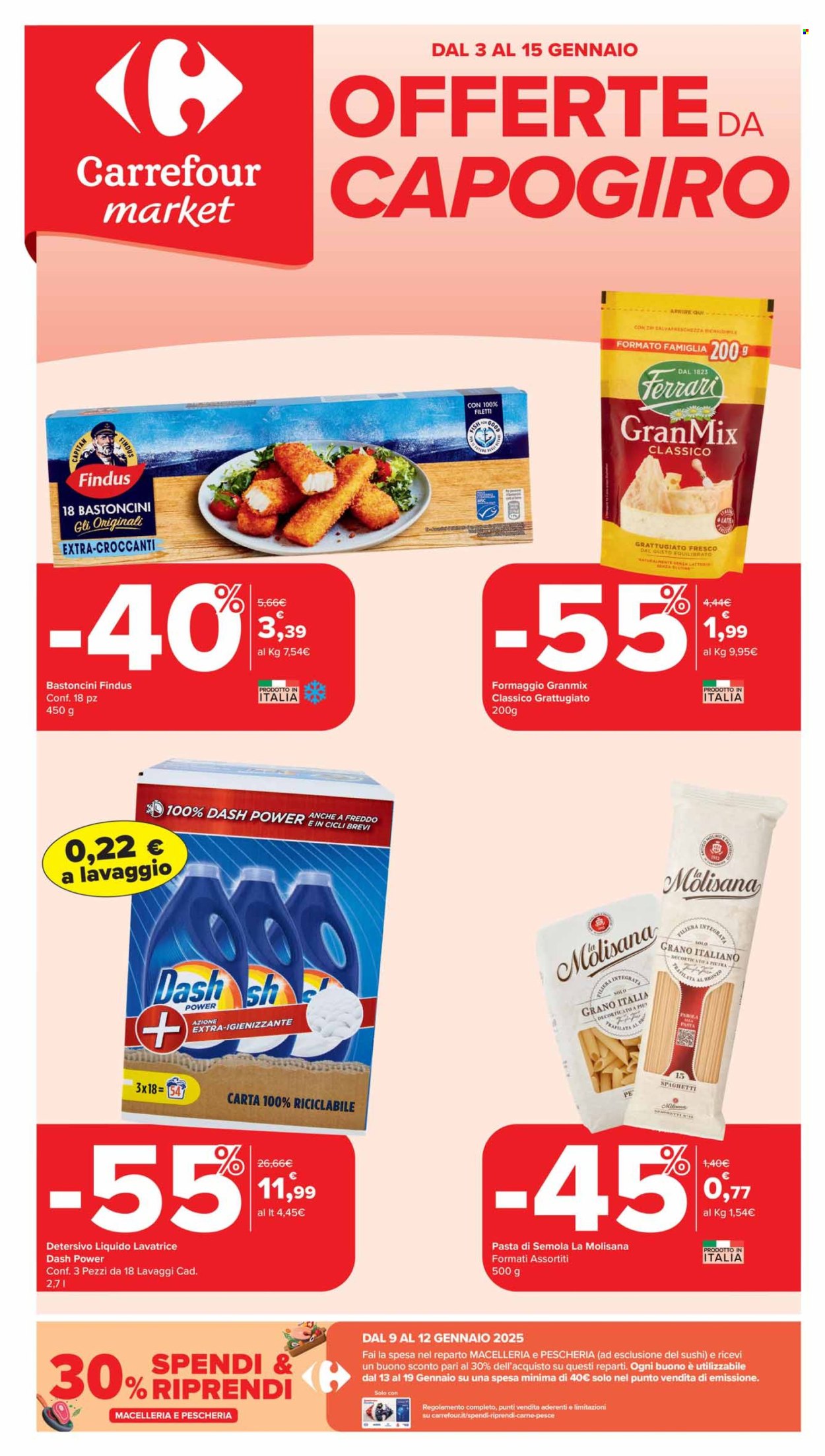 Leták Carrefour - 3.1.2025 - 15.1.2025. Strana 1