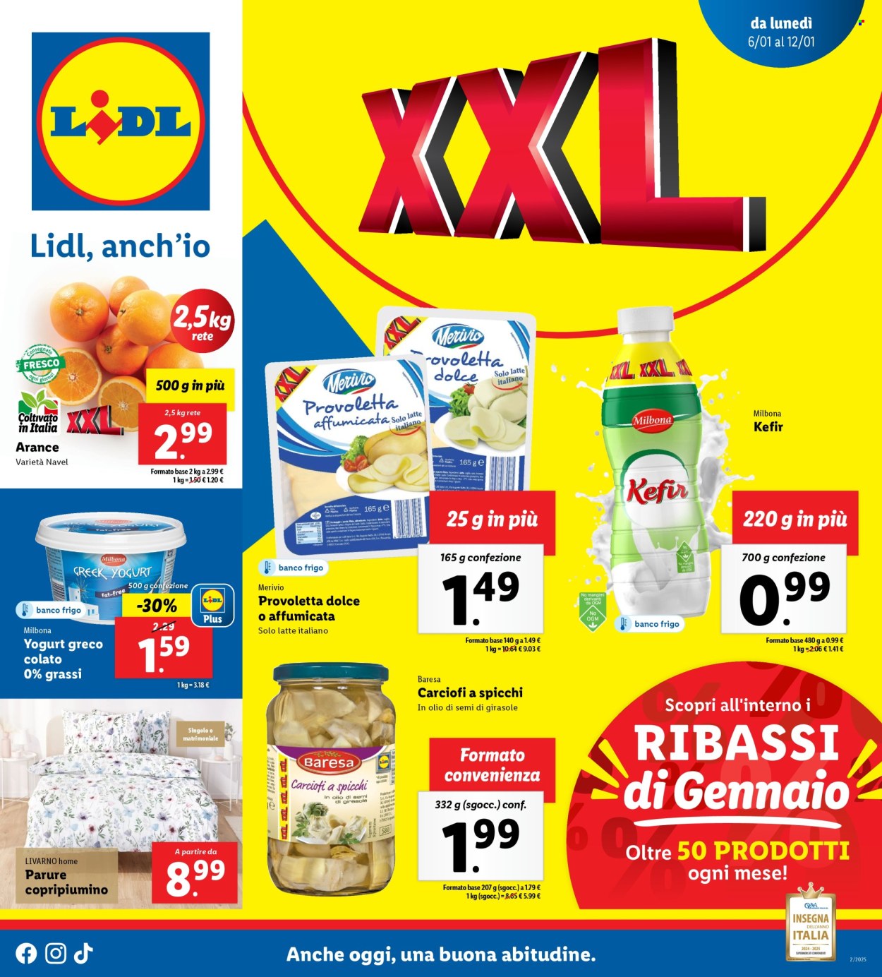 Leták Lidl - 6.1.2025 - 12.1.2025. Strana 1
