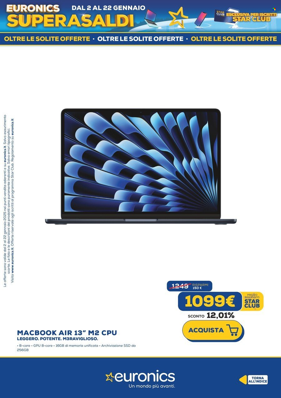 Volantino Euronics - 2/1/2025 - 22/1/2025. Pagina 9
