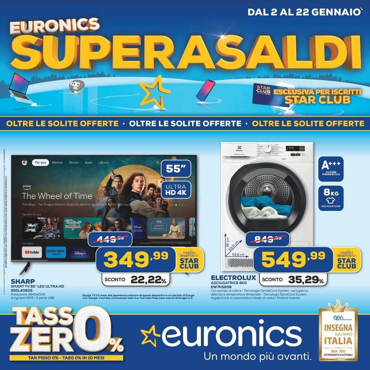 Leták Euronics - 2.1.2025 - 22.1.2025. Strana 1