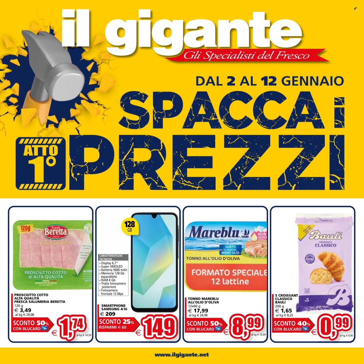 Volantino Il Gigante - 2/1/2025 - 12/1/2025. Pagina 1