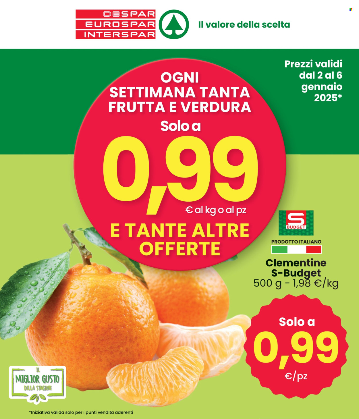 Volantino Despar - 2/1/2025 - 6/1/2025. Pagina 1