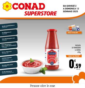 Volantino Conad Superstore - 2/1/2025 - 12/1/2025.