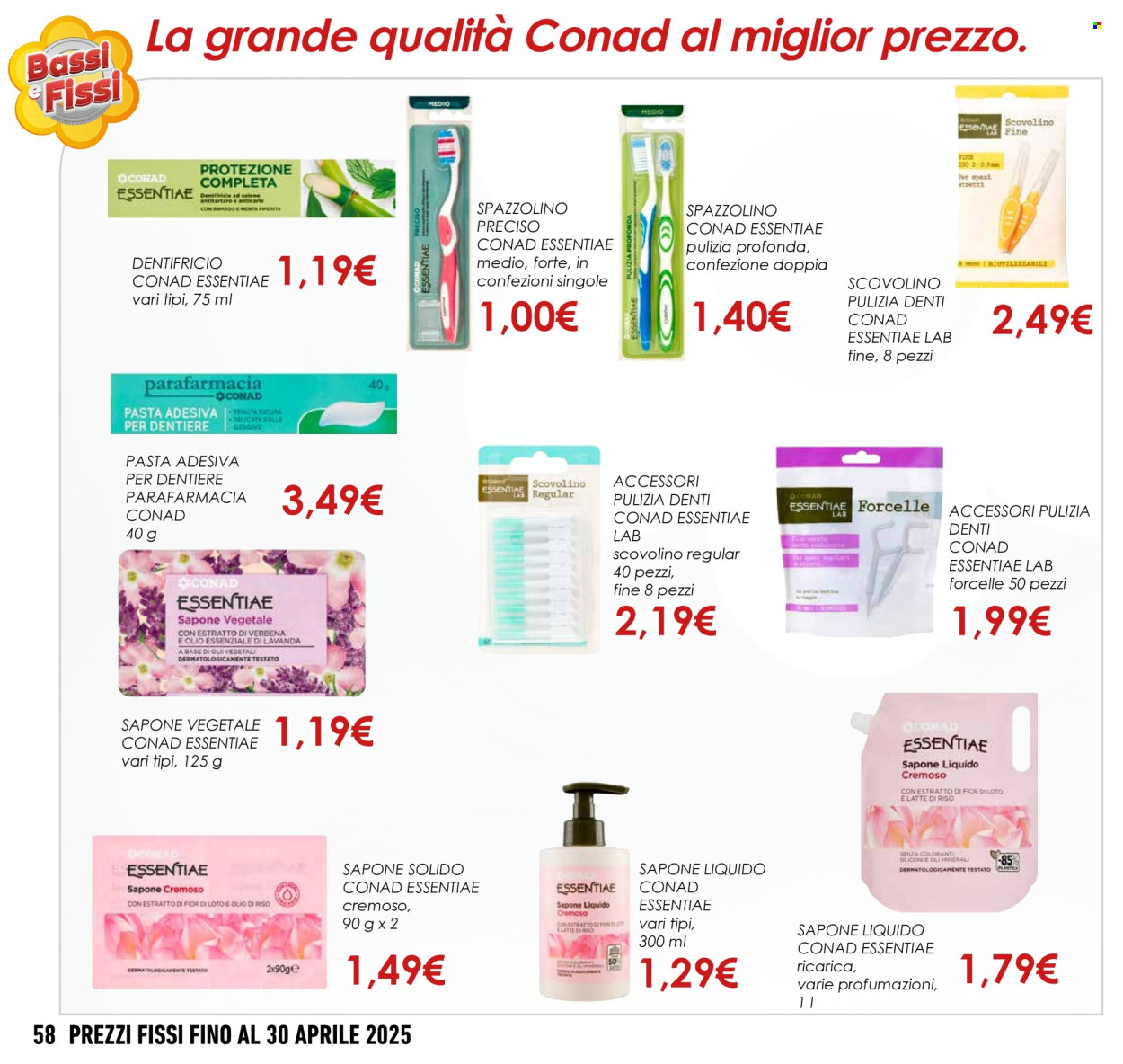 Volantino Conad - 1/1/2025 - 30/4/2025. Pagina 58