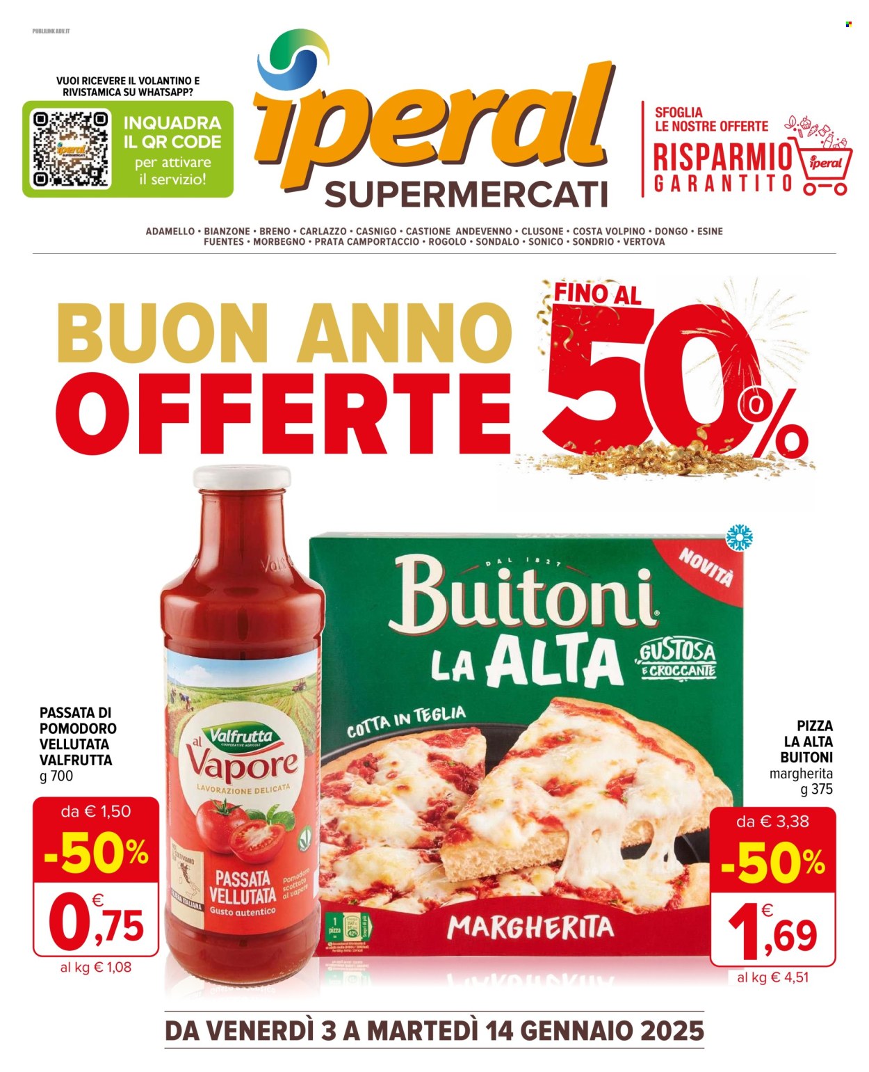 Volantino Iperal - 3/1/2025 - 14/1/2025. Pagina 1
