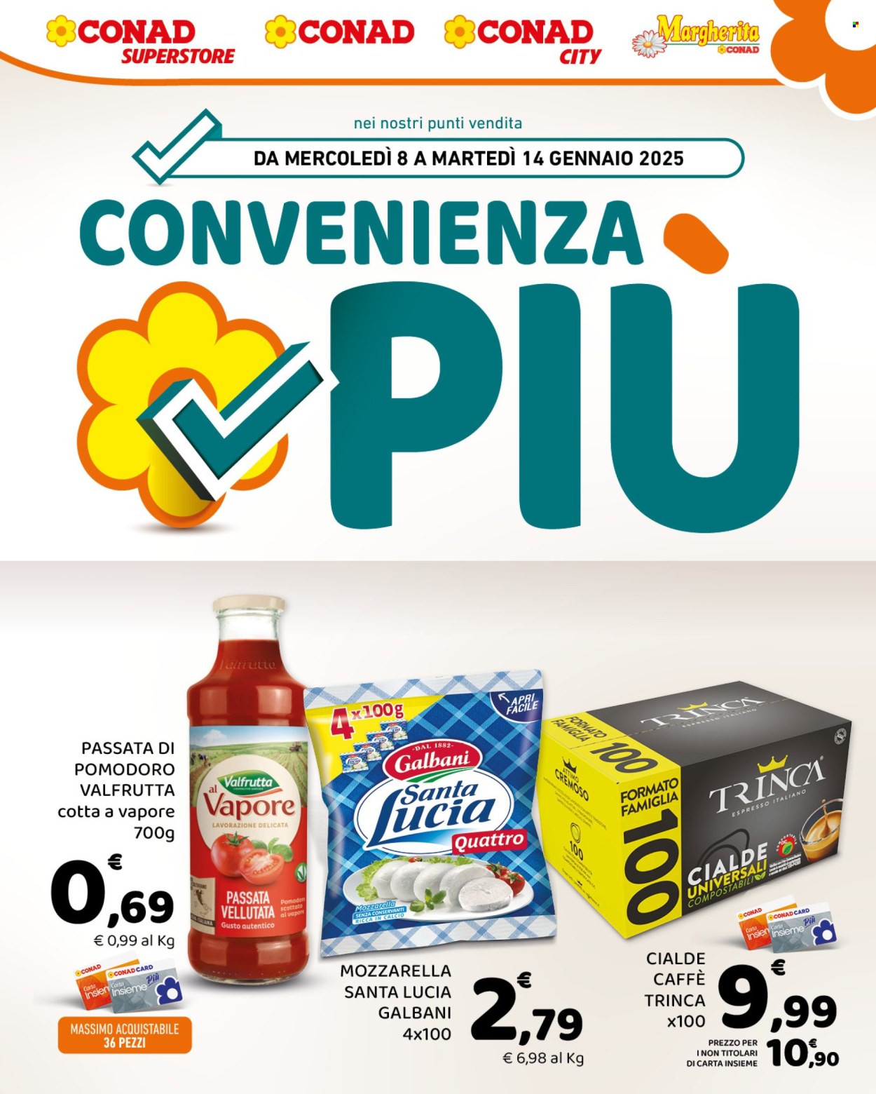 Volantino Conad - 8/1/2025 - 14/1/2025. Pagina 1