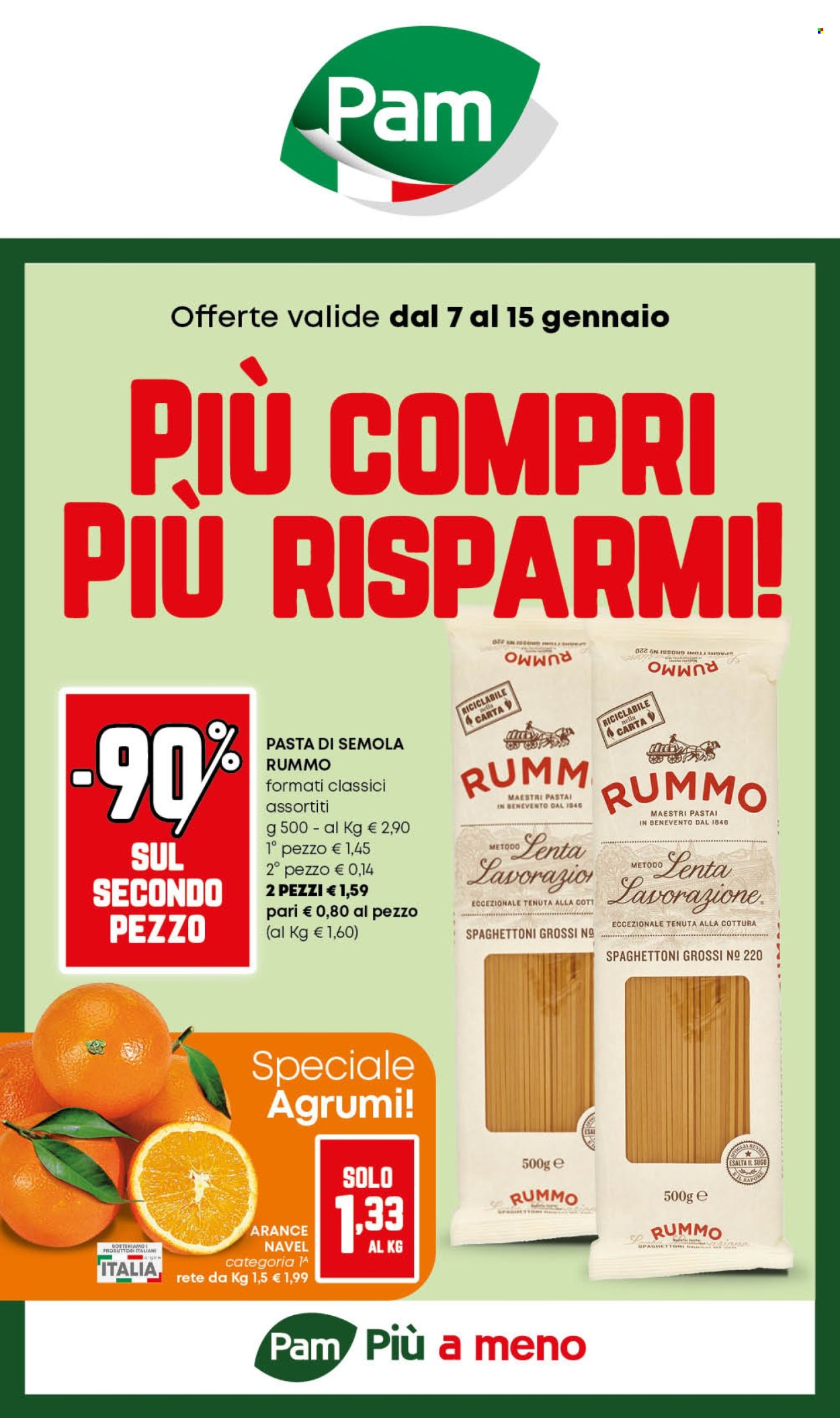 Volantino Pam Panorama - 7/1/2025 - 15/1/2025. Pagina 1