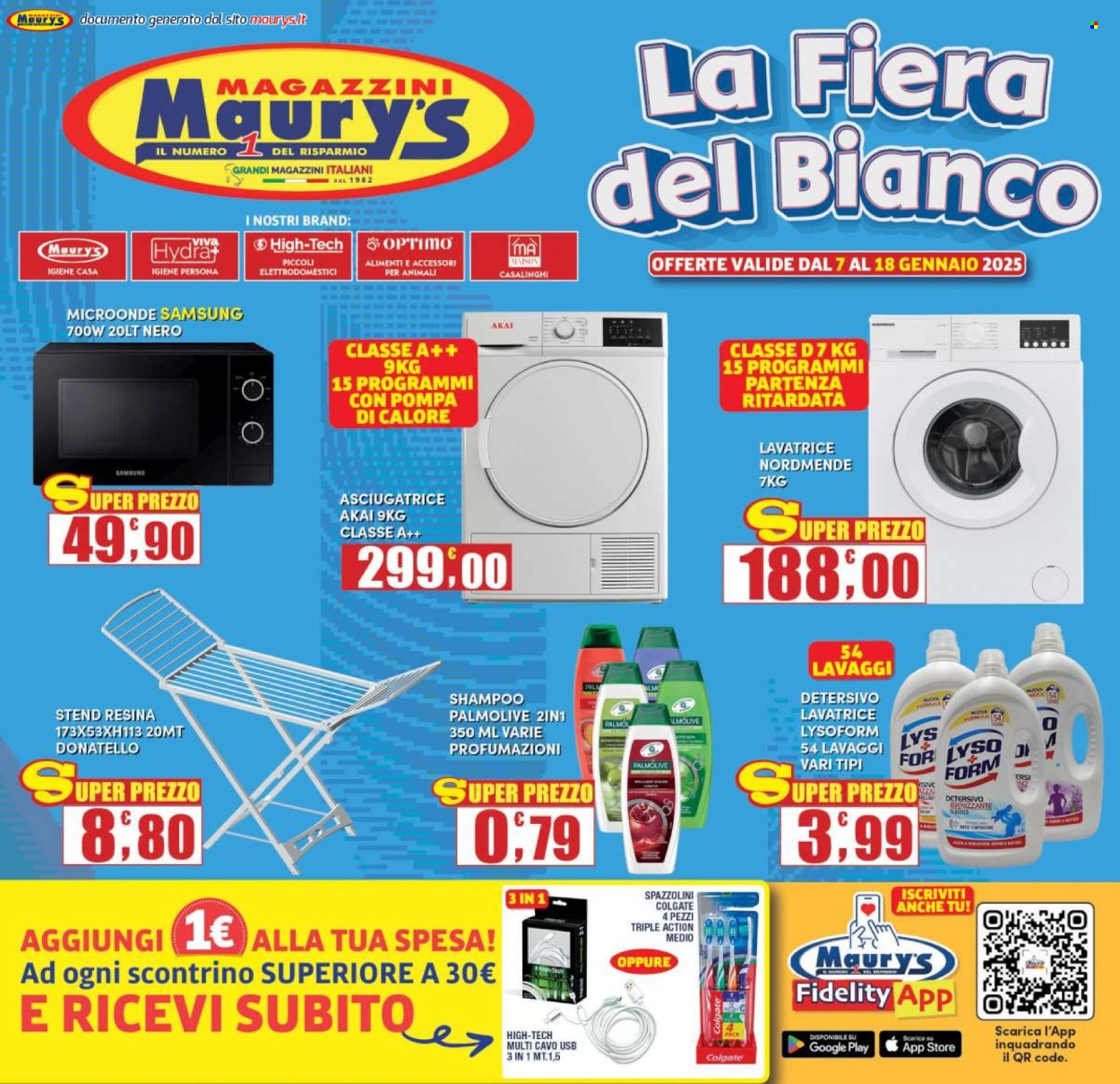 Volantino Maury's - 7/1/2025 - 18/1/2025. Pagina 1