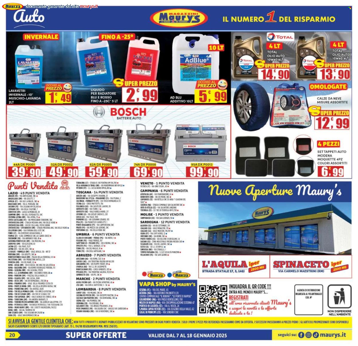Volantino Maury's - 7/1/2025 - 18/1/2025. Pagina 20