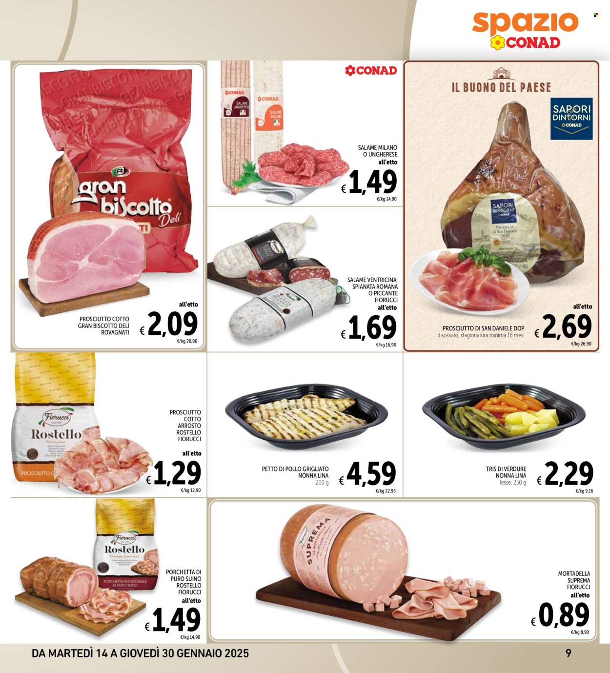 Volantino Spazio Conad - 14/1/2025 - 30/1/2025. Pagina 9