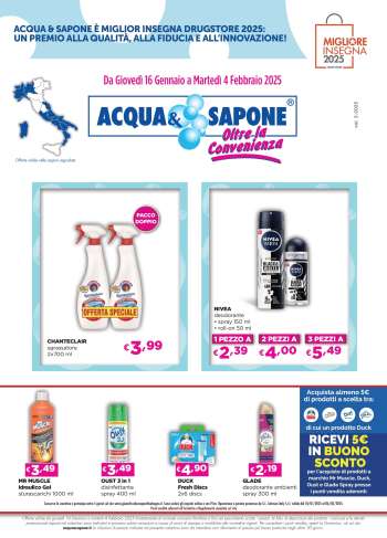 Volantino Acqua & Sapone - 16/1/2025 - 4/2/2025.