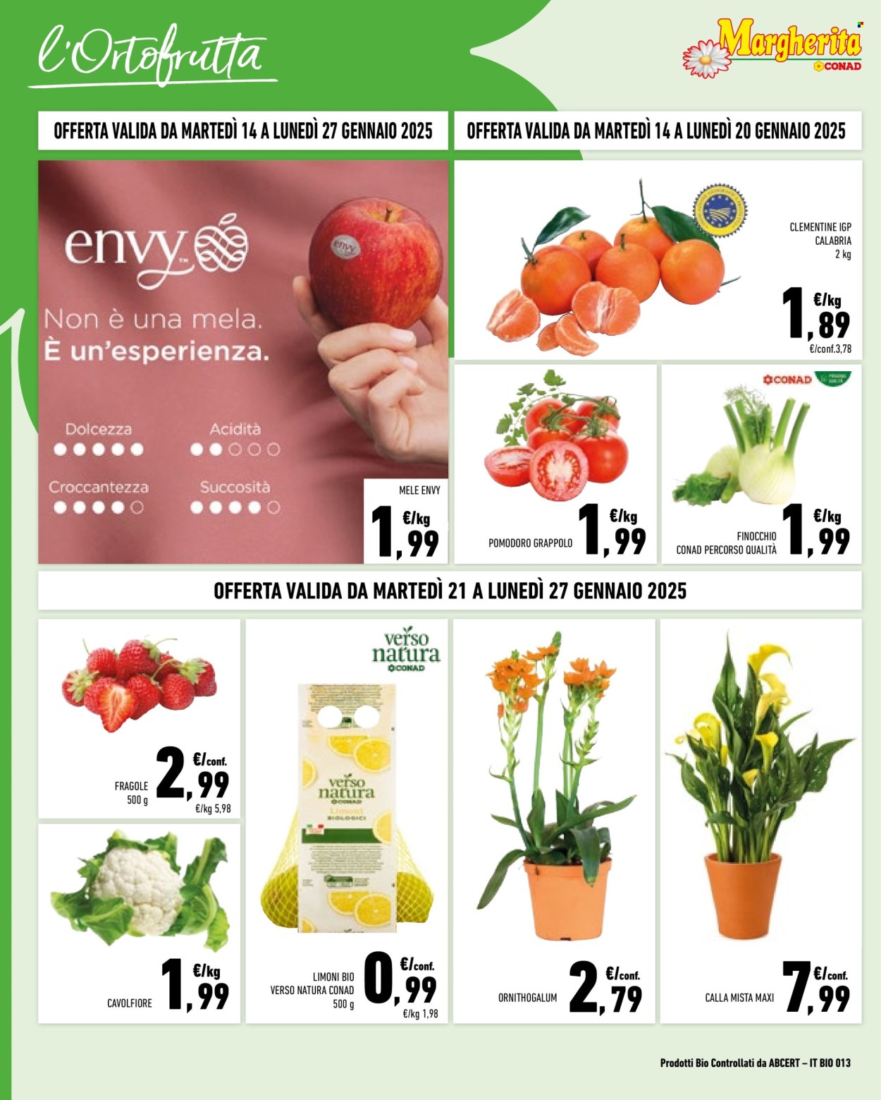 Volantino Margherita Conad - 14/1/2025 - 27/1/2025. Pagina 2