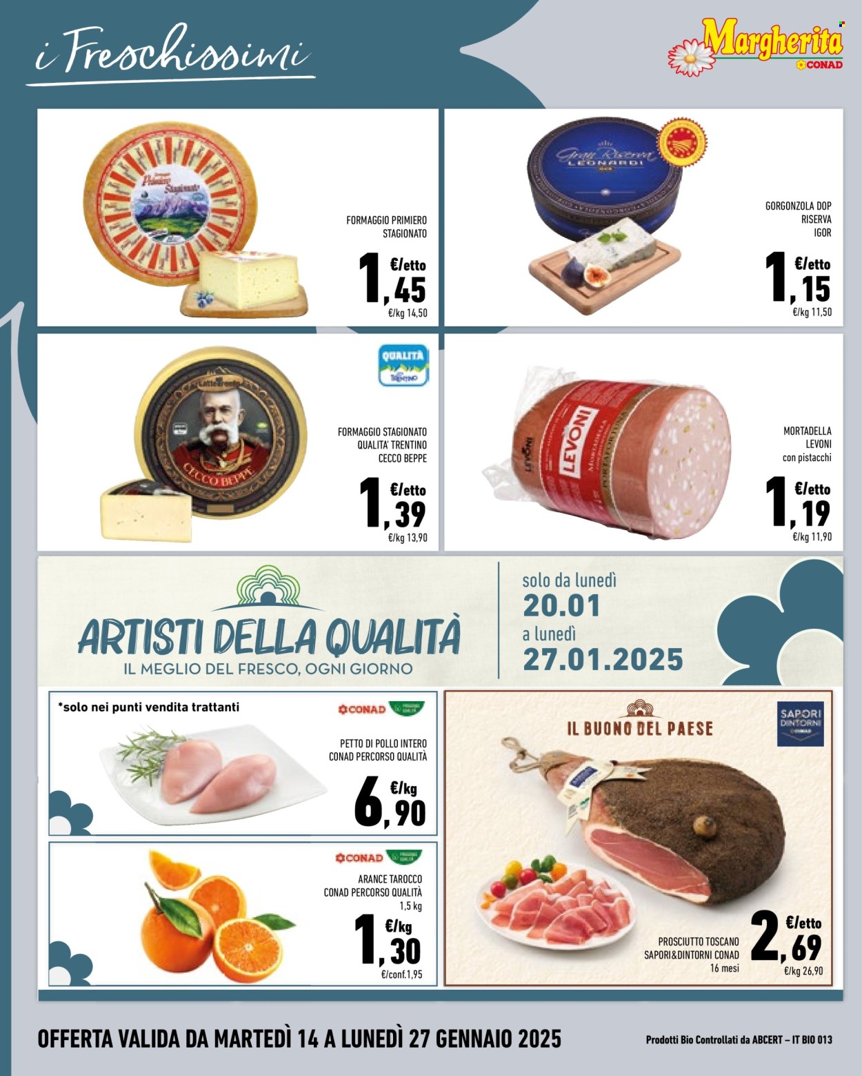 Volantino Margherita Conad - 14/1/2025 - 27/1/2025. Pagina 4