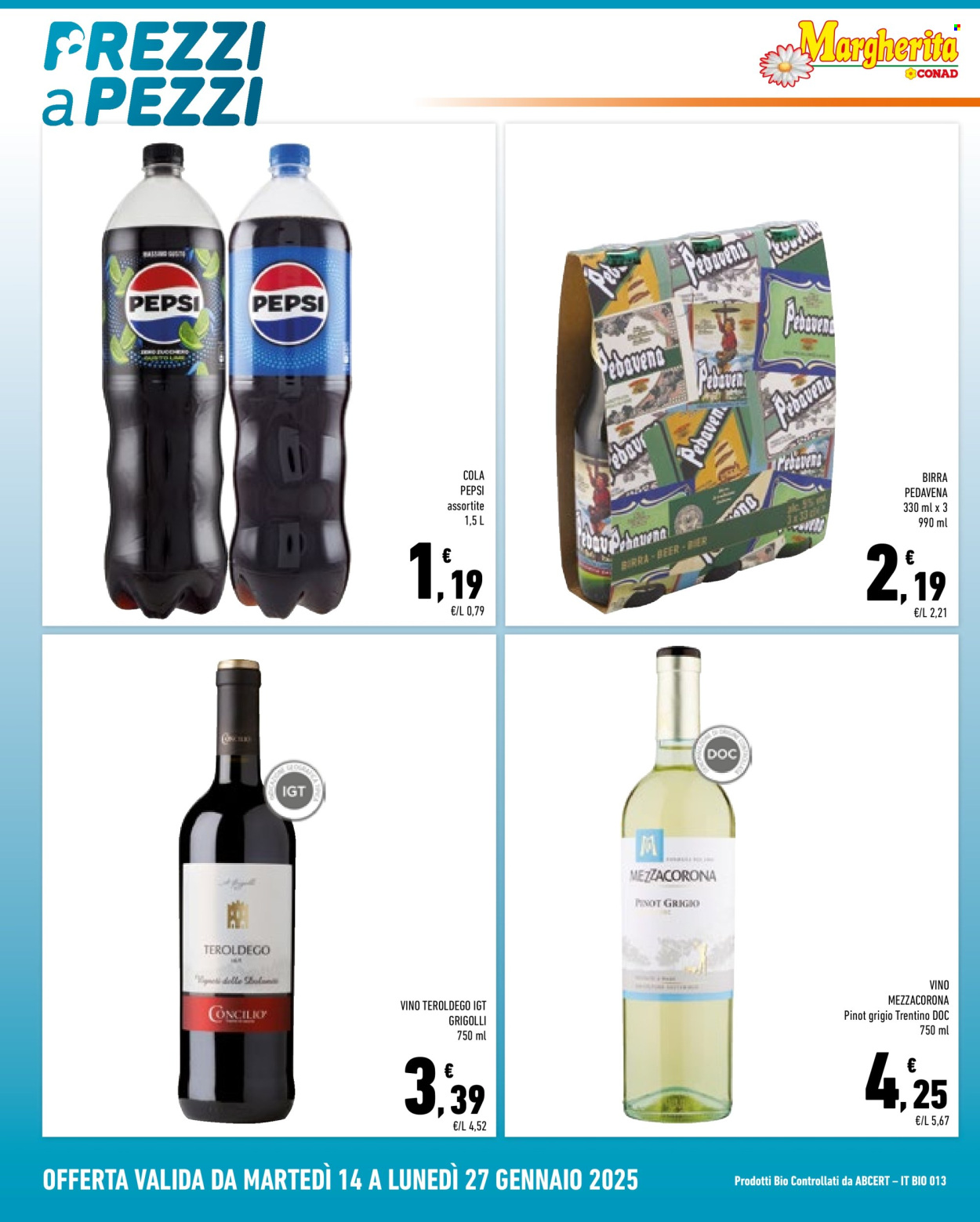 Volantino Margherita Conad - 14/1/2025 - 27/1/2025. Pagina 10