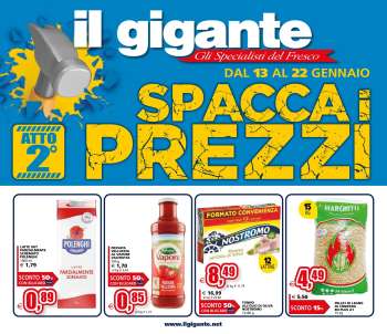 Volantino Il Gigante - 13/1/2025 - 22/1/2025.