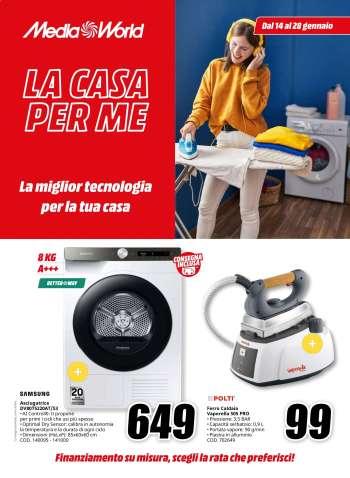 Volantino MediaWorld - 14/1/2025 - 28/1/2025.