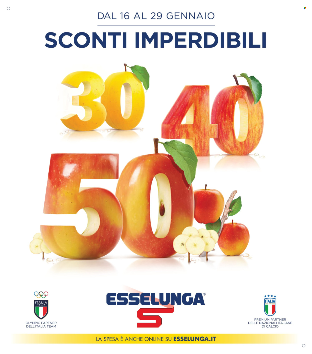 Volantino Esselunga - 16/1/2025 - 29/1/2025. Pagina 1