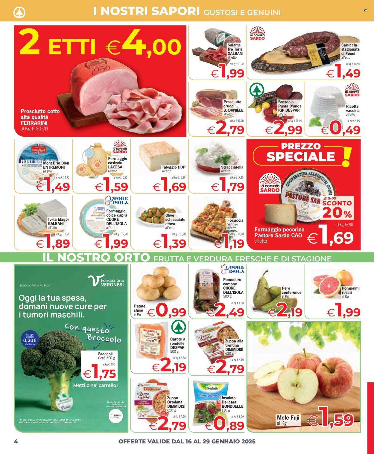 Volantino Eurospar - 16/1/2025 - 29/1/2025. Pagina 4