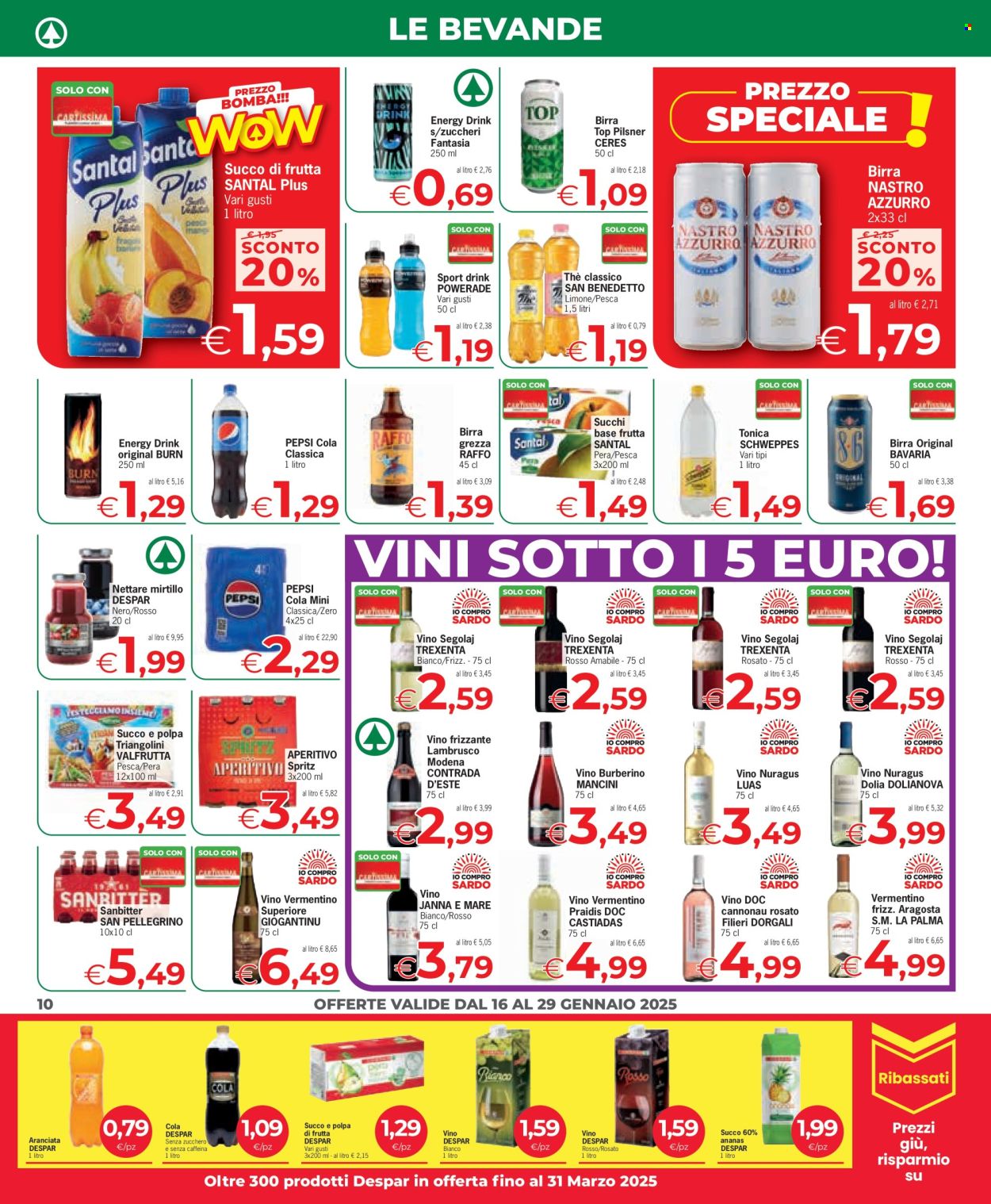 Volantino Eurospar - 16/1/2025 - 29/1/2025. Pagina 10