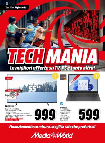 Volantino MediaWorld - 17/1/2025 - 31/1/2025.