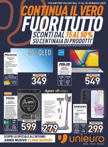 Volantino Unieuro - 17/1/2025 - 30/1/2025.