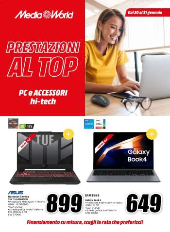 Volantino MediaWorld - 20/1/2025 - 31/1/2025.
