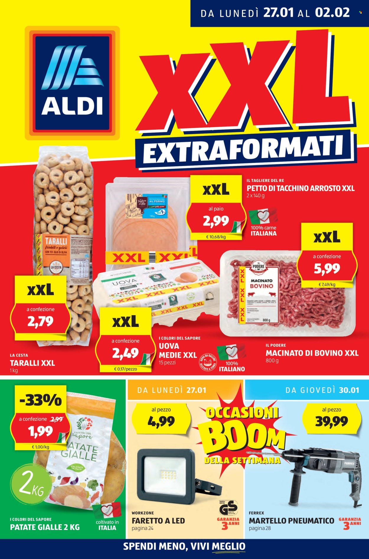 Volantino Aldi - 27/1/2025 - 2/2/2025. Pagina 1