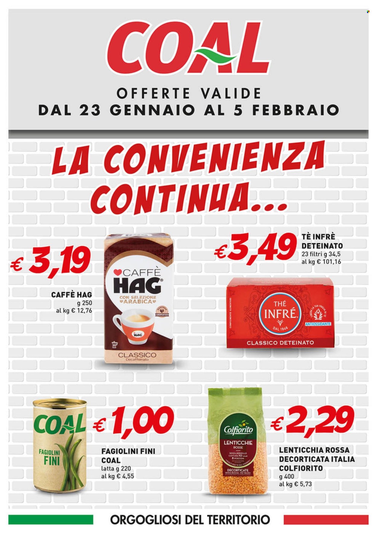 Volantino COAL - 23/1/2025 - 5/2/2025. Pagina 1
