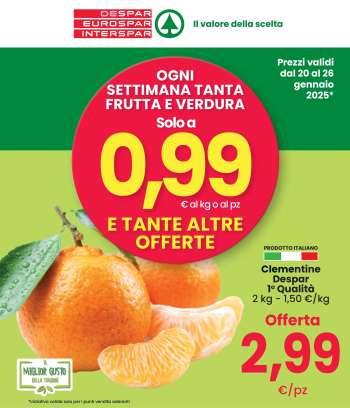 Volantino Despar - 20/1/2025 - 26/1/2025.