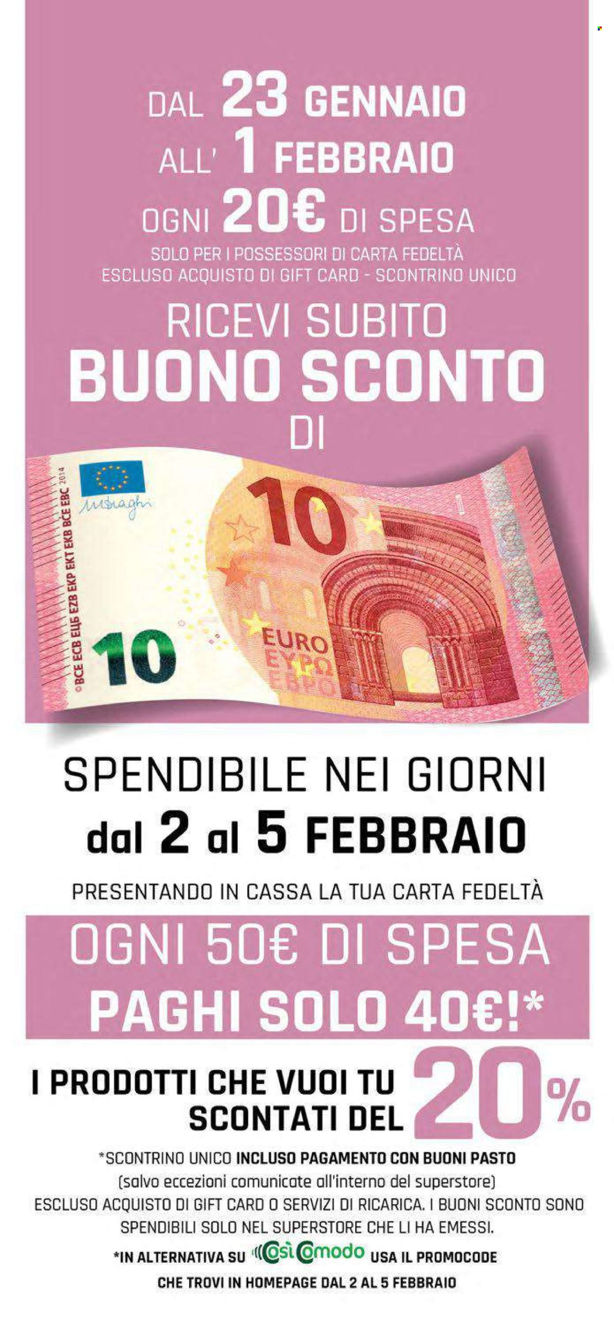 Volantino Famila - 23/1/2025 - 1/2/2025. Pagina 2