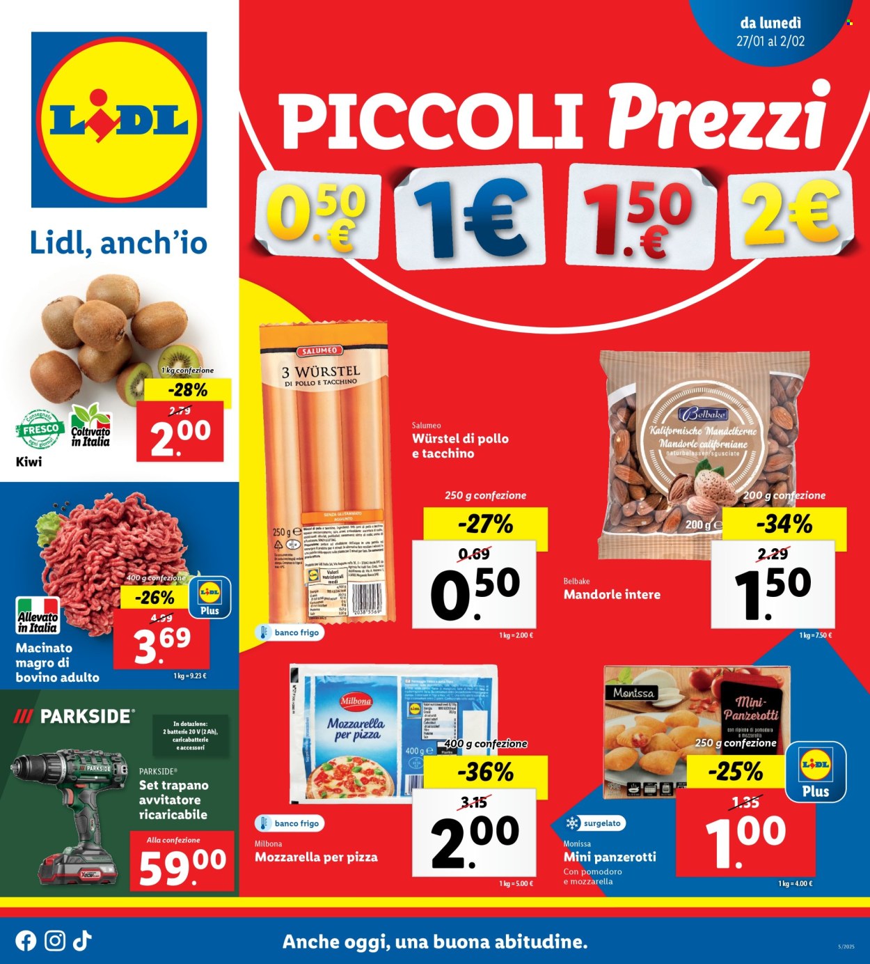 Volantino Lidl - 27/1/2025 - 2/2/2025. Pagina 1