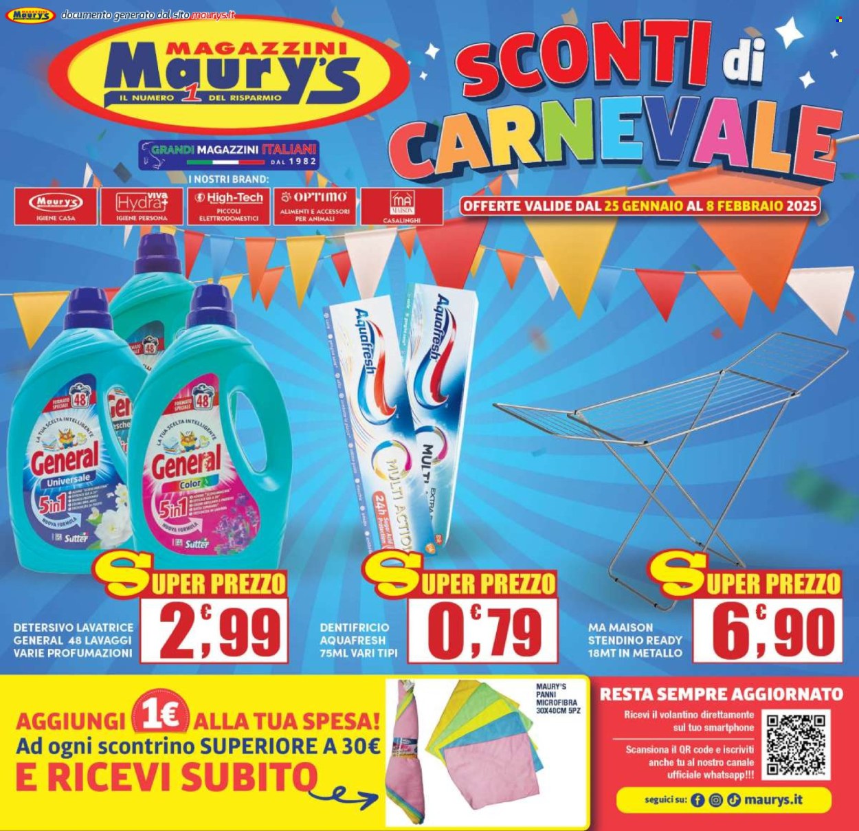 Volantino Maury's - 25/1/2025 - 8/2/2025. Pagina 1