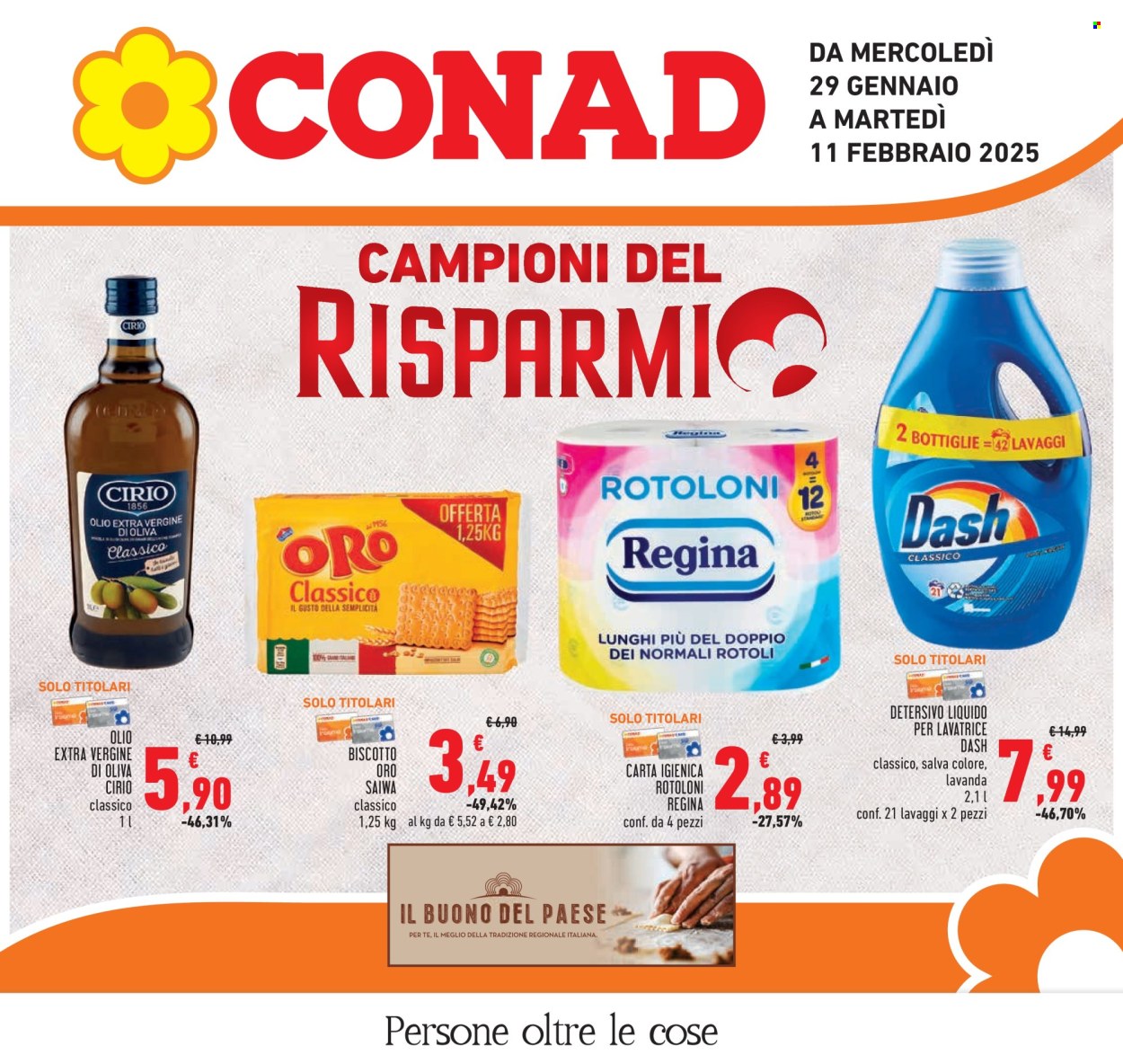 Volantino Conad - 29/1/2025 - 11/2/2025. Pagina 1