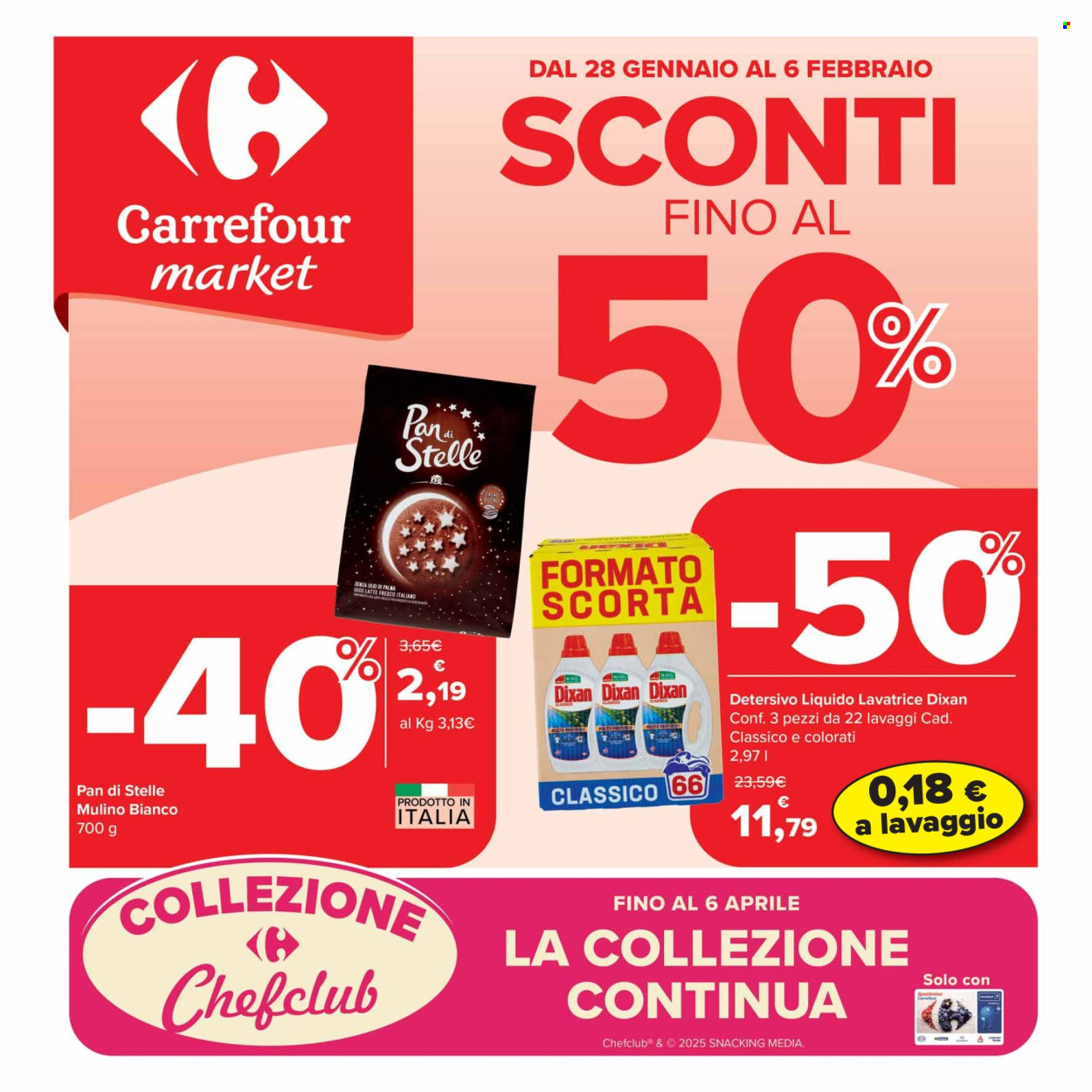 Volantino Carrefour - 28/1/2025 - 6/2/2025. Pagina 1