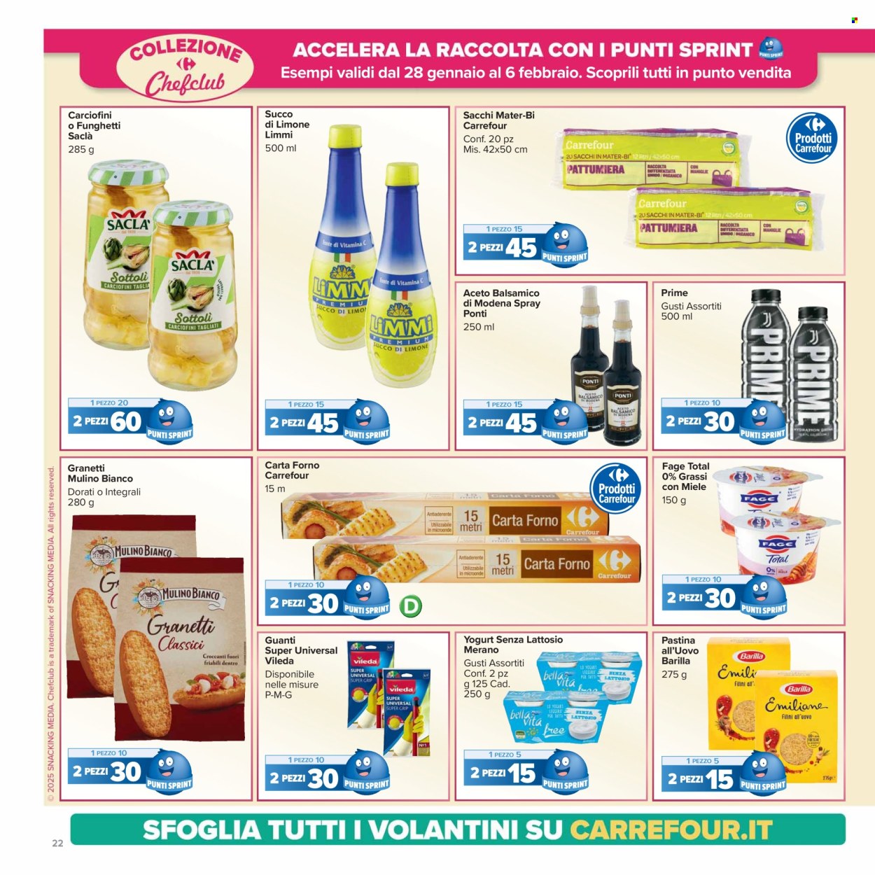 Volantino Carrefour - 28/1/2025 - 6/2/2025. Pagina 22