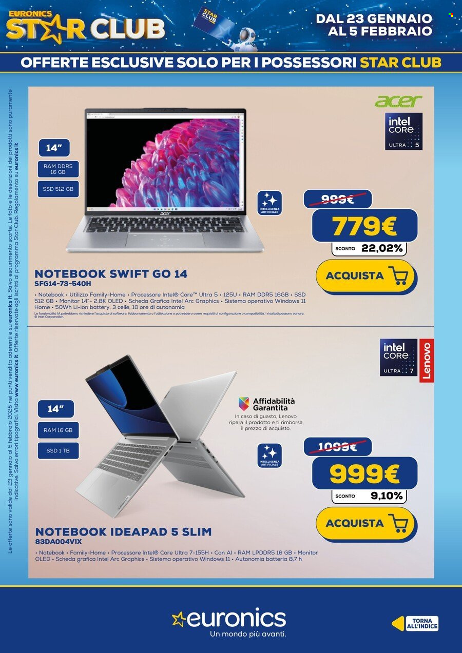 Volantino Euronics - 23/1/2025 - 5/2/2025. Pagina 9