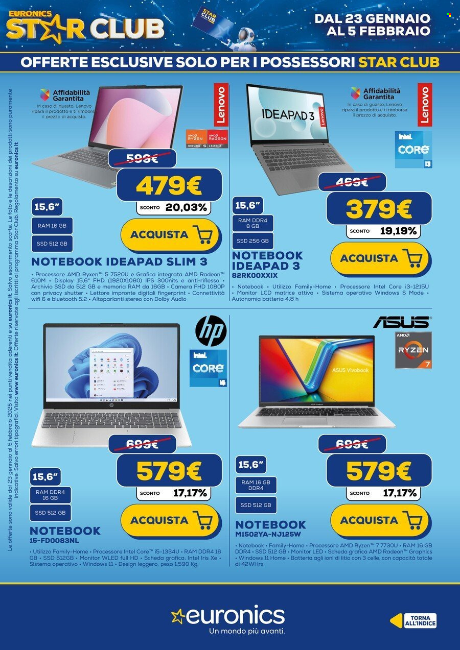 Volantino Euronics - 23/1/2025 - 5/2/2025. Pagina 11