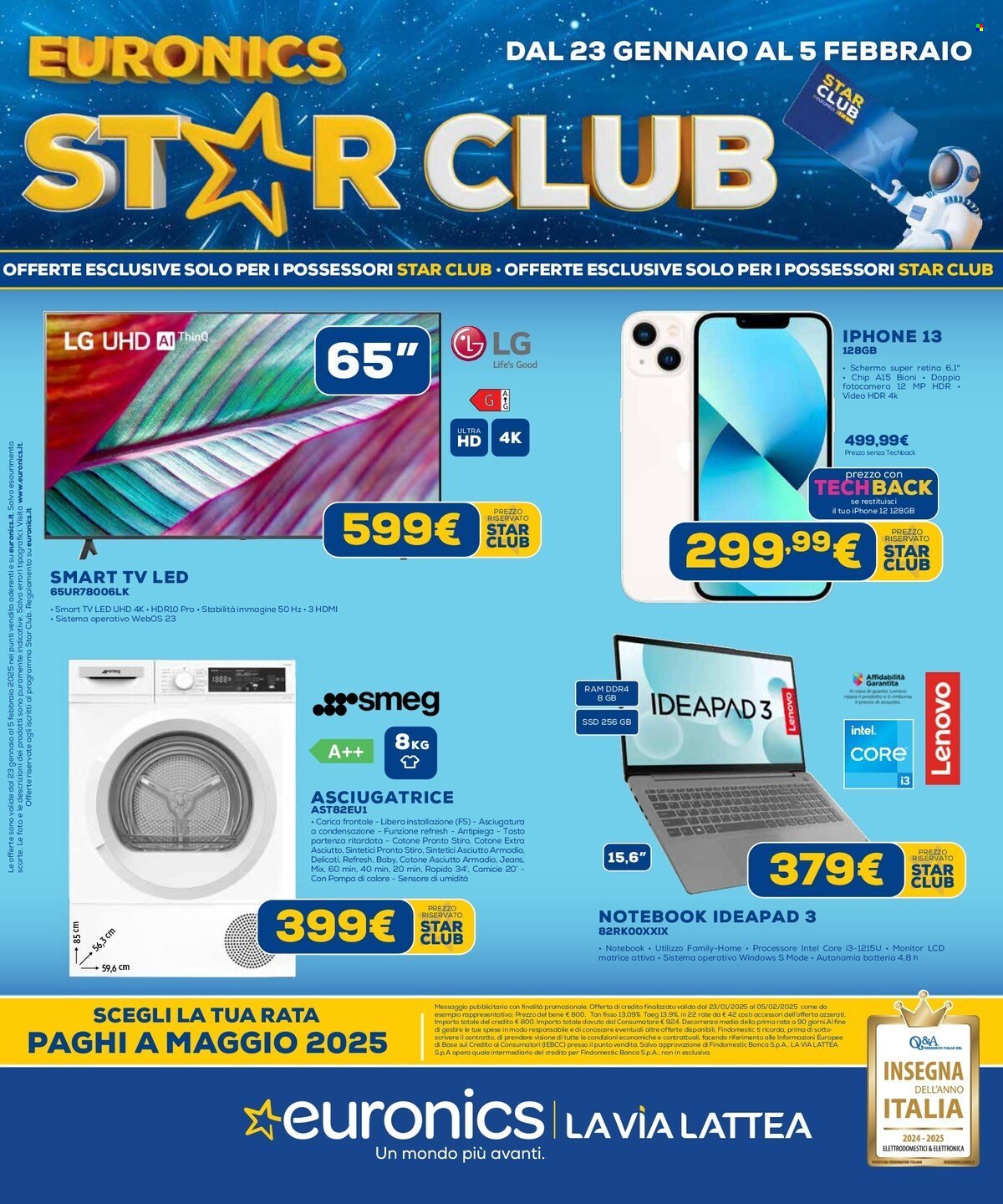 Volantino Euronics - 23/1/2025 - 5/2/2025. Pagina 1