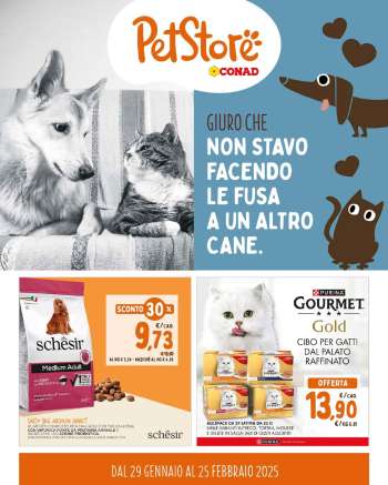 Volantino Pet Store Conad - 29/1/2025 - 25/2/2025.