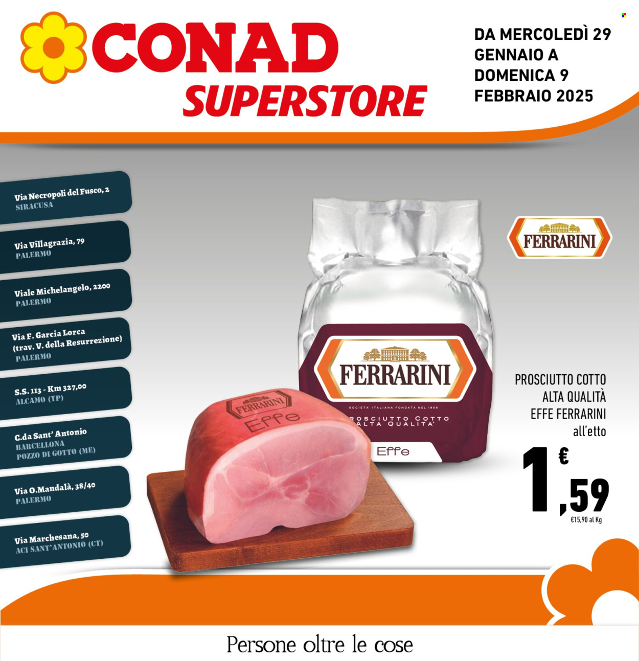 Volantino Conad Superstore - 29/1/2025 - 9/2/2025. Pagina 1