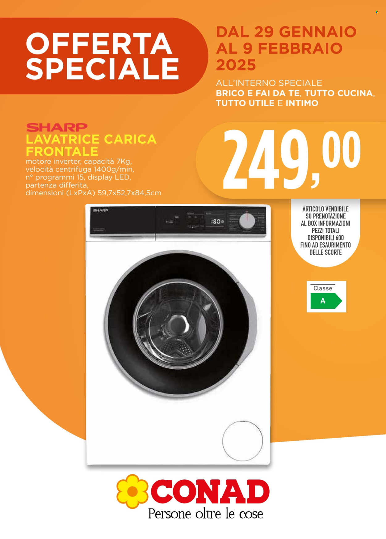 Volantino Conad - 29/1/2025 - 9/2/2025. Pagina 1