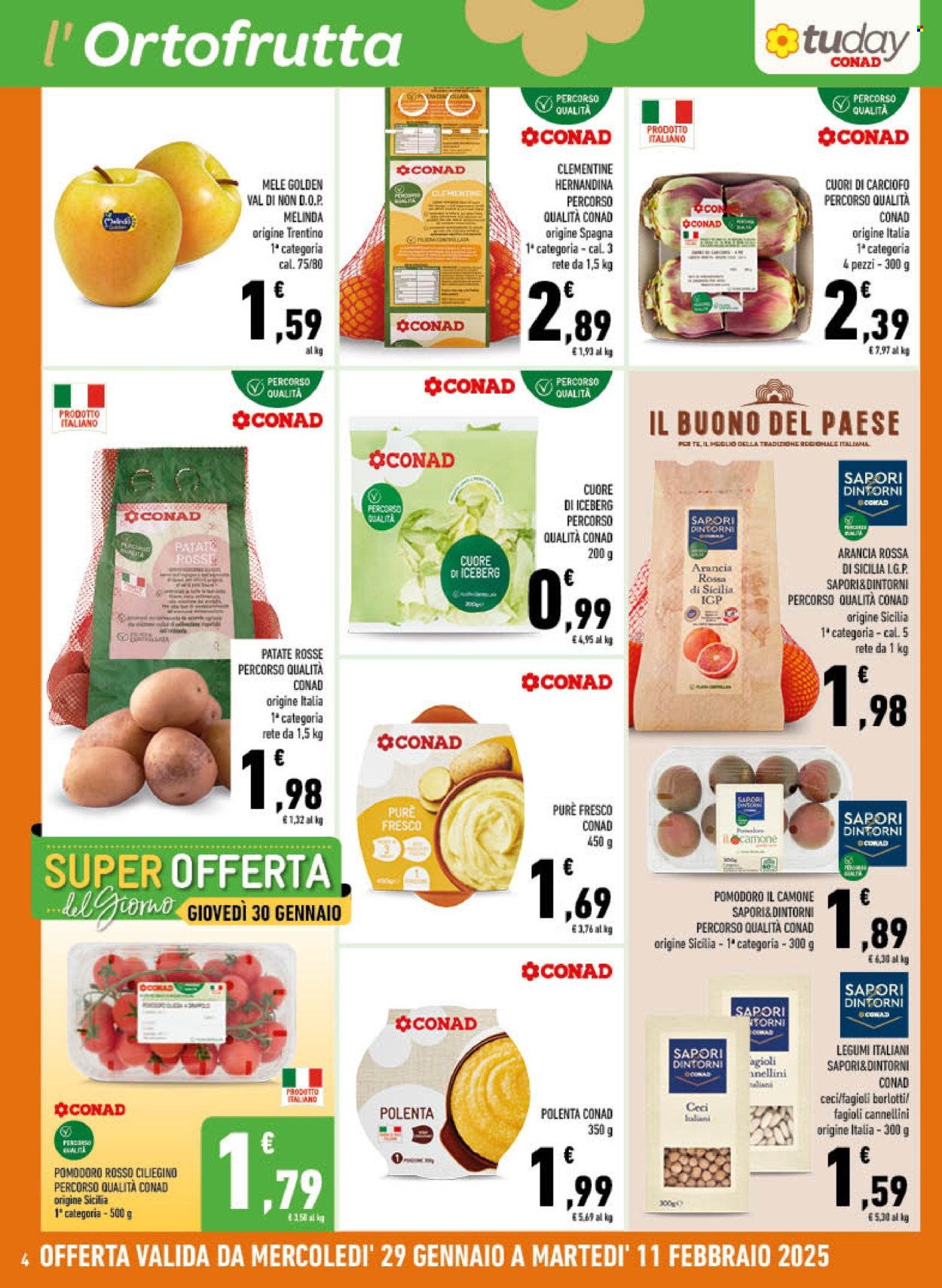 Volantino TuDay Conad - 29/1/2025 - 11/2/2025. Pagina 4