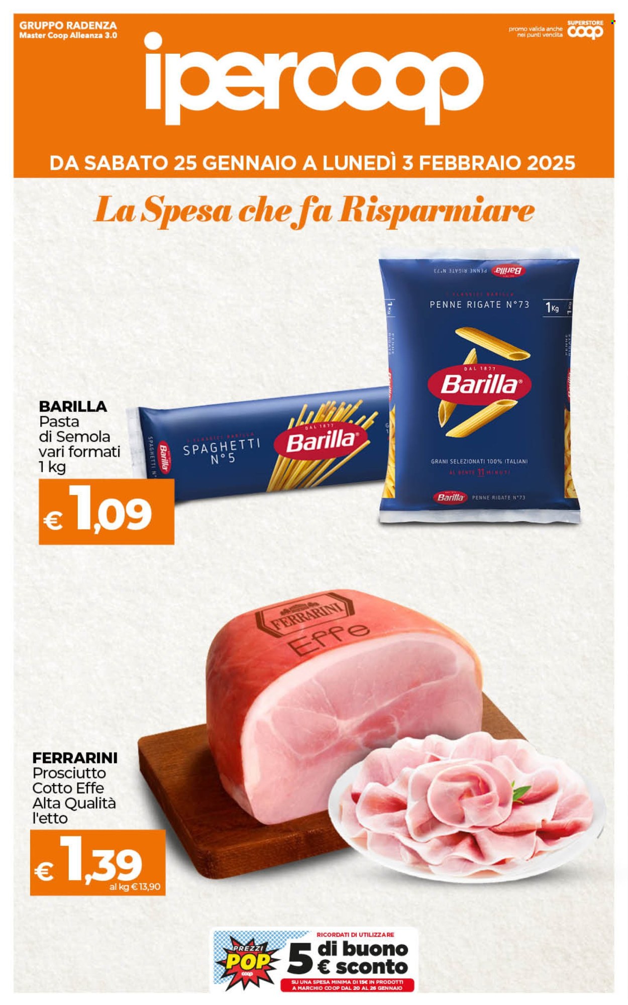 Volantino Coop - 25/1/2025 - 3/2/2025. Pagina 1