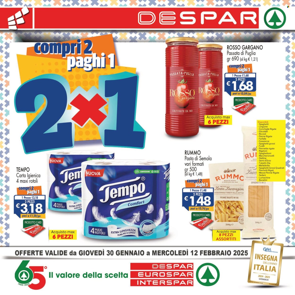 Volantino Despar - 30/1/2025 - 12/2/2025. Pagina 1