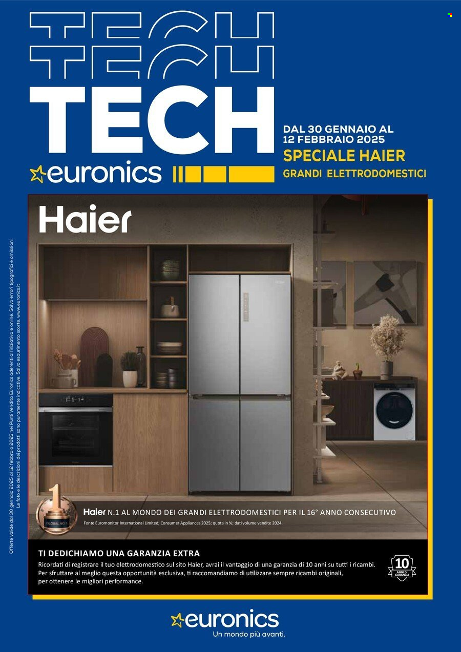 Volantino Euronics - 30/1/2025 - 12/2/2025. Pagina 1