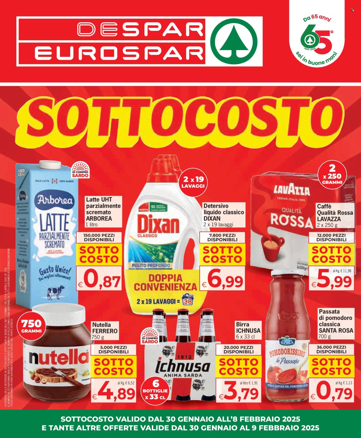 Volantino Eurospar - 30/1/2025 - 9/2/2025. Pagina 1